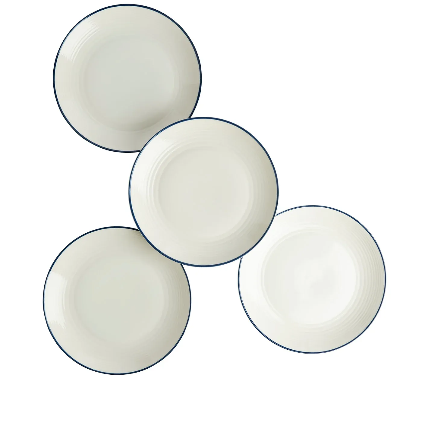 Gordon Ramsay Maze Denim Line Dinner Plate Set of 4