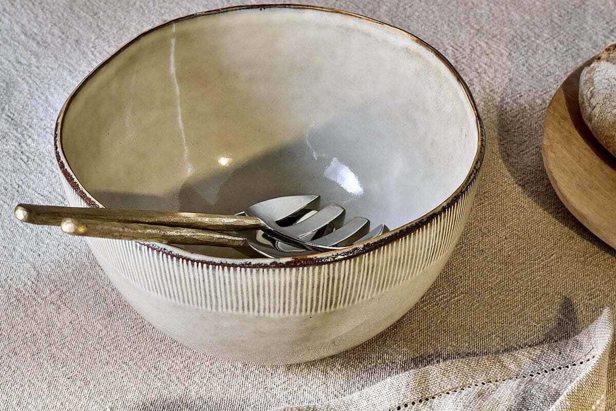 Malia Serving Bowl — Cream